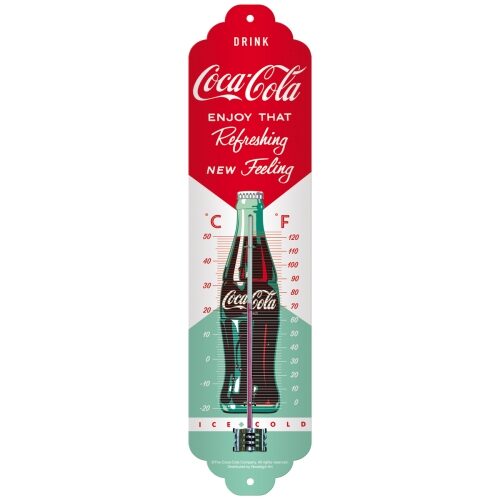 Coca Cola Enjoy That Refreshing New Feeling  - Termometer i Plåt