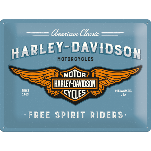 Harley Davidson HD American Classic - Plåtskylt 30 x 40 cm