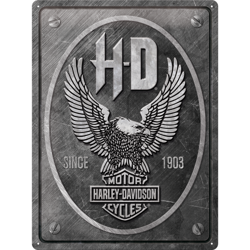 Harley Davidson HD Örn - Plåtskylt 30 x 40 cm.
