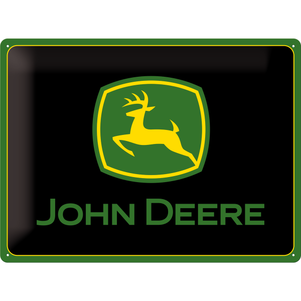 John Deere Logo - Plåtskylt 30 x 40