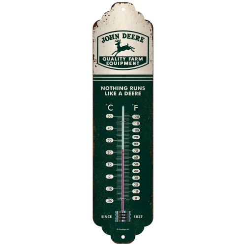 John Deere Quality Farm - Termometer i Plåt