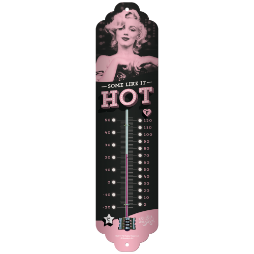 Marilyn Monroe Some Like It HOT - Termometer i Plåt