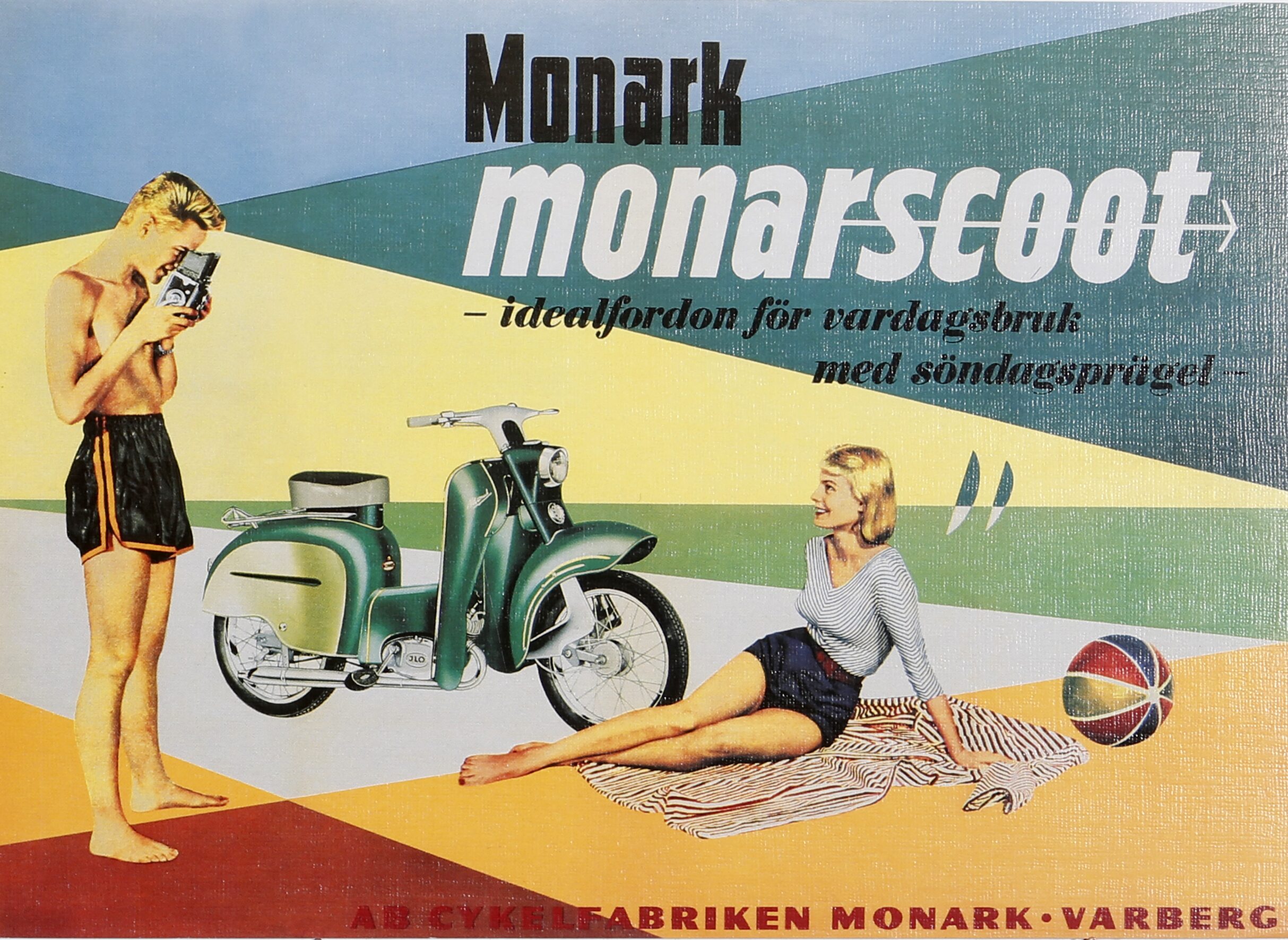Monark Monarscoot - Plansch Poster 30 x 40 cm.