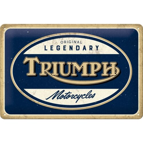 Triumph Legendary Motorcycles - Plåtskylt 20 x 30 cm.